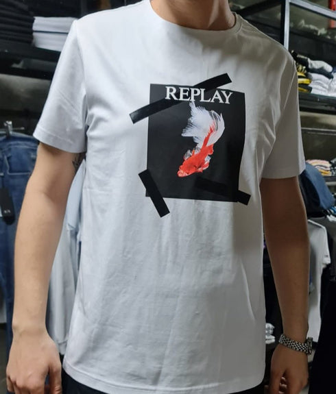 Replay Summer Tshirt חולצת קיץ ריפליי לגבר